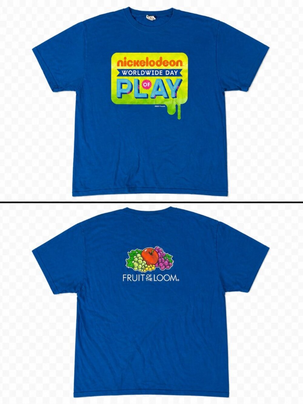 2015 Nickelodeon Worldwide Day of Play Double-Sided Graphic Promo Tee – Large